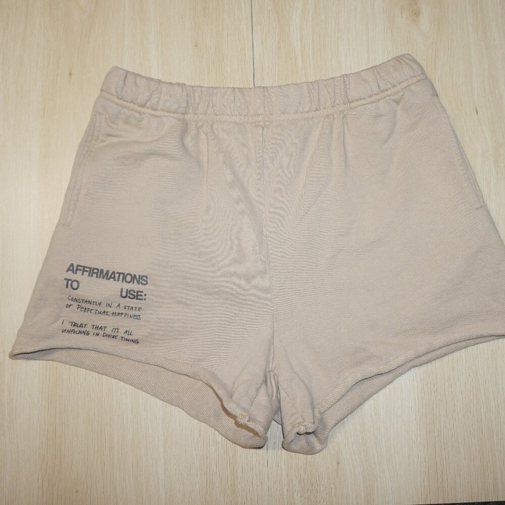 Women's Cream Affirmation Lounge Shorts